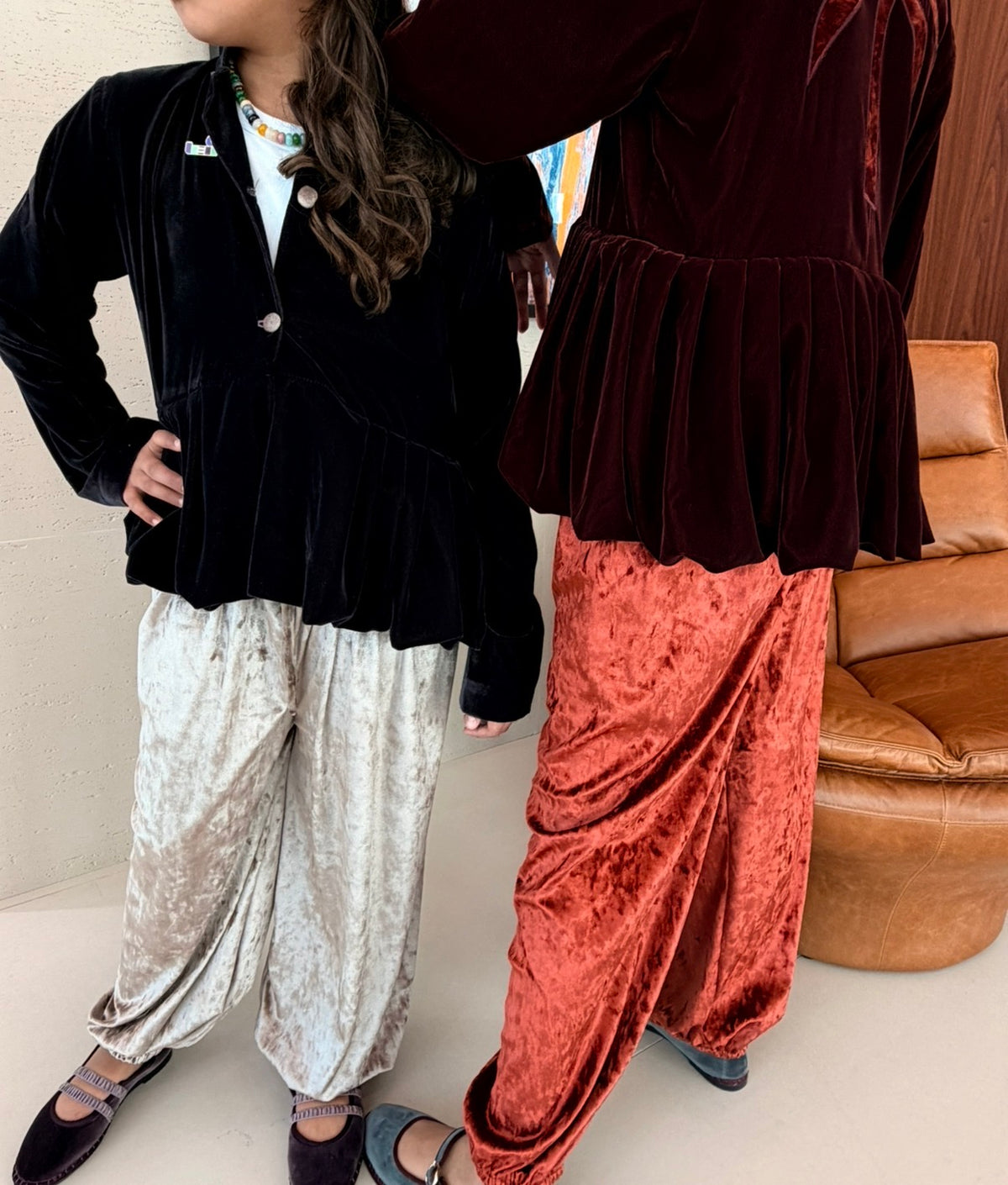 Puplum Jacket Pant Set
