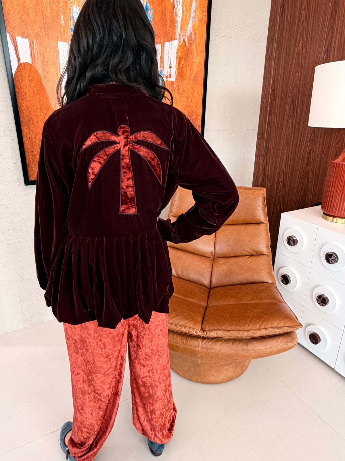 Puplum Jacket Pant Set