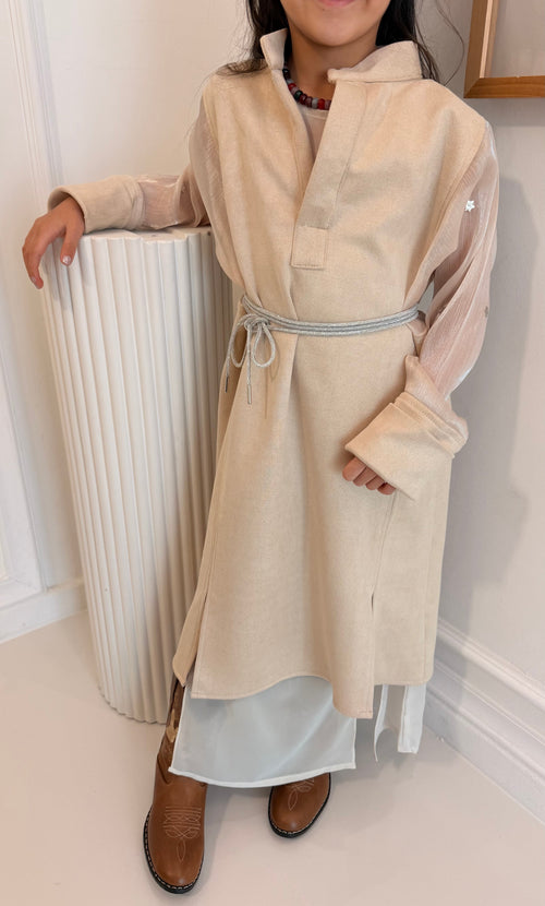 Star studded Suede Kaftan